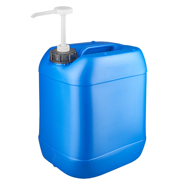 Kanister 20 Liter blau mit Dosierpumpe