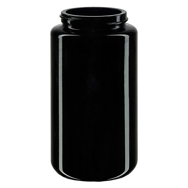 Weithalsdose Violettglas 200ml, ohne Deckel