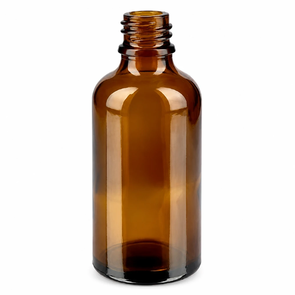 50ml Flasche 11mm Schraubverschluss blau Standard BrownLine UT18/50 Lichtschützende 50ml Glasflasche braun für Aromatherapie und Naturheilkunde