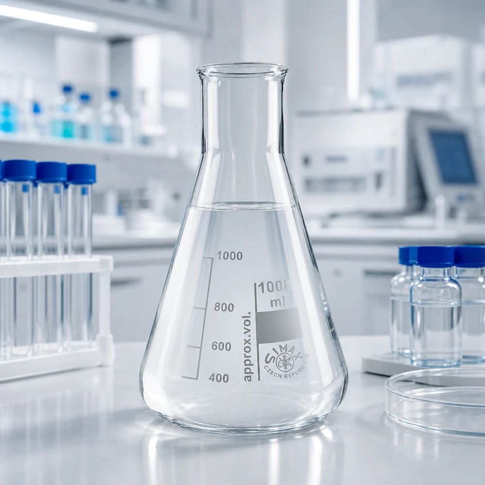 Erlenmeyerkolben 100ml Weithals Steriler Erlenmeyerkolben 100ml Weithals für kontaminationsfreie Laborarbeiten und Tests
