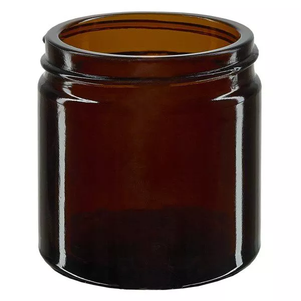 60ml Glastiegel. braun ohne Deckel, Gewinde 51mm/R3 ApoGlas 60ml Glastiegel. braun ohne Deckel, Gewinde 51mm/R3 ApoGlas