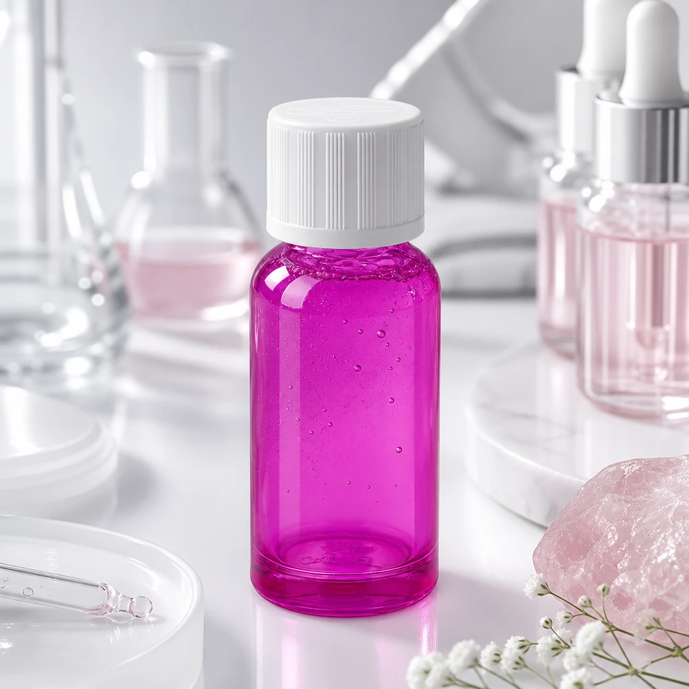 20ml Violette Apothekerflasche mit Kindersicherheitsverschluss ideal für Laborarbeiten