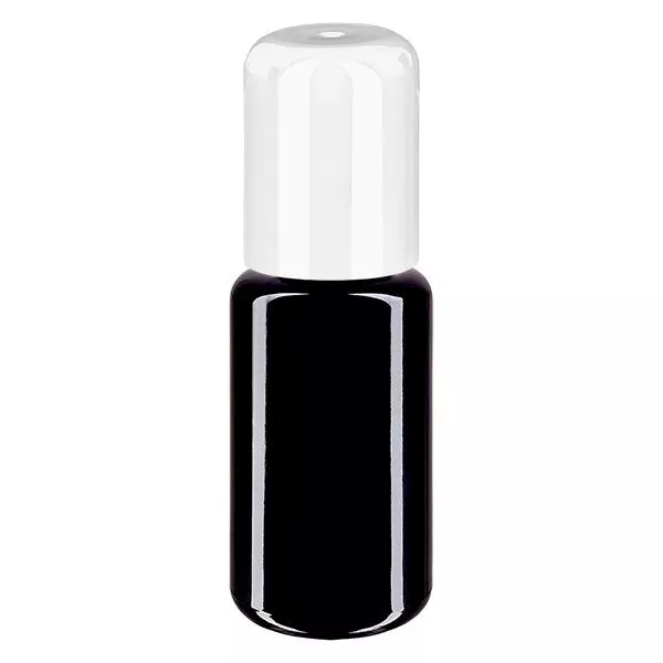 Apothekenflasche violett 20ml Roll-On Verschluss weiß Apothekenflasche violett 20ml Roll-On Verschluss weiß