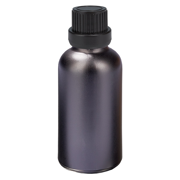 30ml Flasche 11mm Schraubverschluss schwarz Originalitätsverschluss BlackLine UT18/30