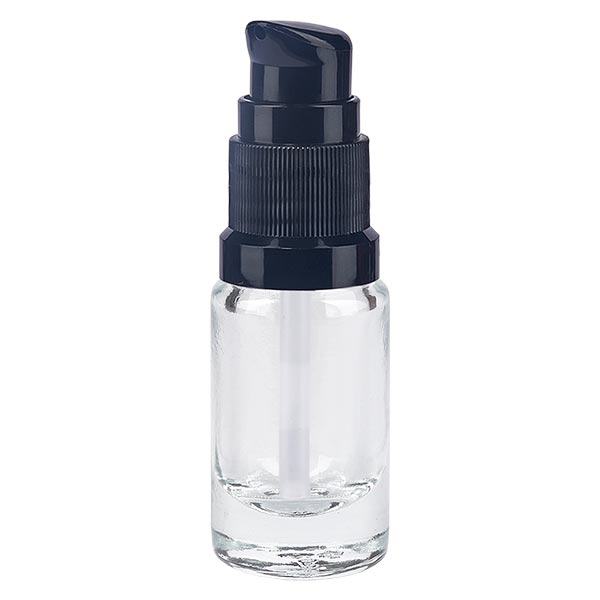 Apothekenflasche klar 5ml PumpVerschluss schwarz Standard Apothekenflasche klar 5ml PumpVerschluss schwarz Standard