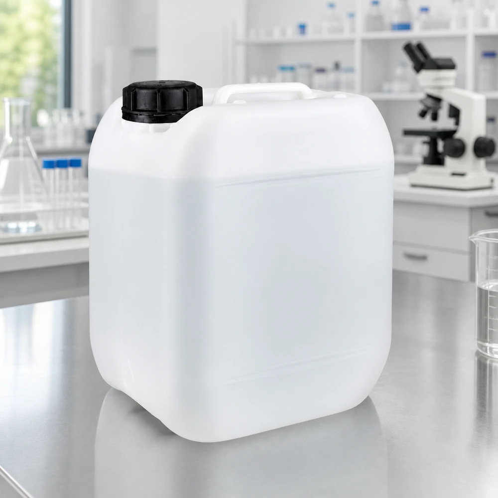 Kanister 5 Liter mit Schraubverschluss Originalitätsverschluss Robuster 5L Industriekanister aus PE-Kunststoff mit schwarzem Sicherheitsverschluss