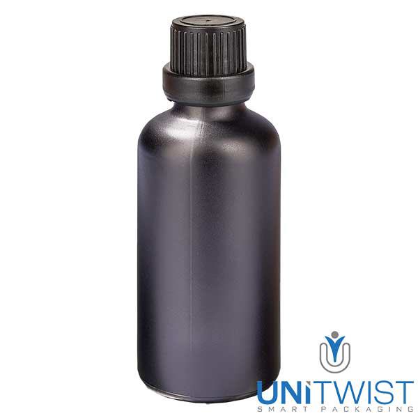 50ml Tropfflasche 2mm Originalitätsverschluss BlackL. UT18/50