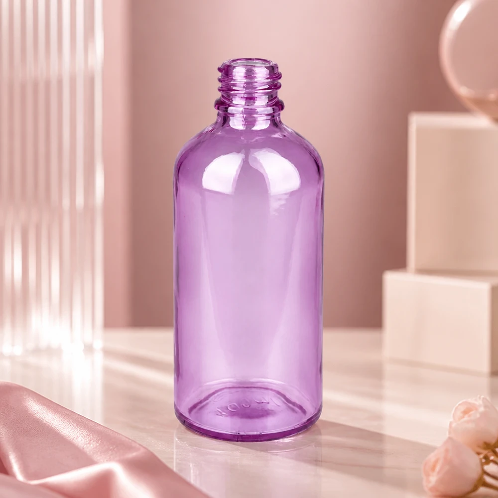 Premium Apothekerglas 100ml PurpleLine mit ergonomischer Form und sicherem UT18/100 Verschluss