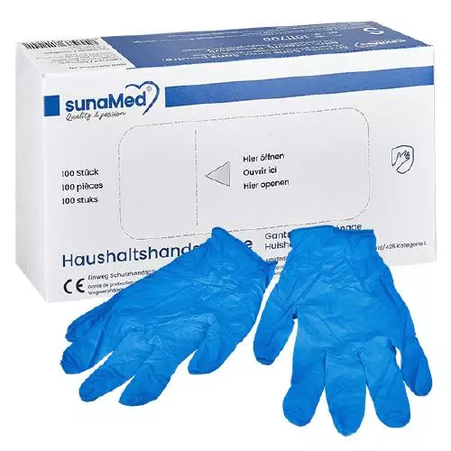 Karton mit 100 SunaMed Einmalhandschuhen Größe S