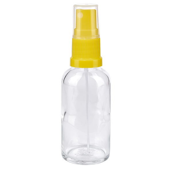 50ml Sprayflasche gelb/transparent Standardverschluss ClearLine UT18/50 50ml Sprayflasche gelb/transparent Standardverschluss ClearLine UT18/50
