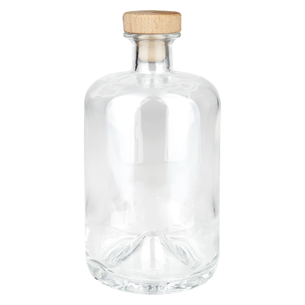 700ml Apothekenflasche "Classic" mit Holzgriffkorken UNiTWIST®