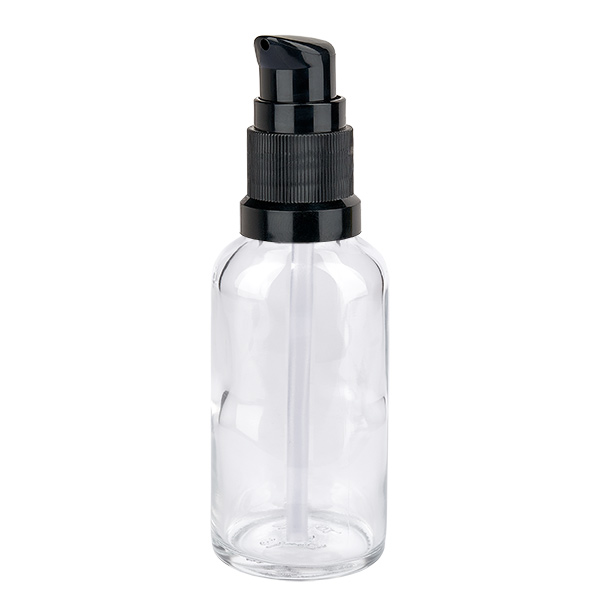30ml Pumpflasche schwarz Standardverschluss ClearLine UT18/30 30ml Pumpflasche schwarz Standardverschluss ClearLine UT18/30