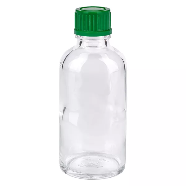 50ml Flasche 11mm Schraubverschluss grün Standard ClearLine UT18/50