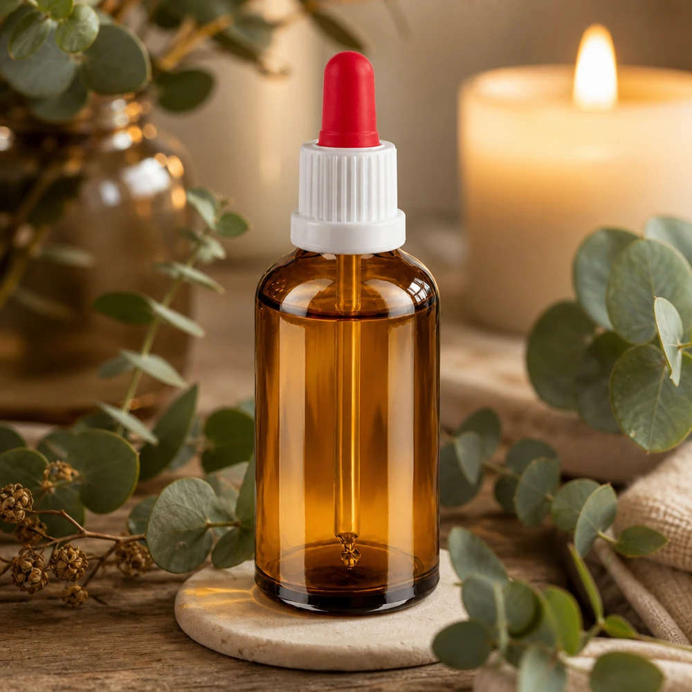 Medizinische 50ml Tropferflasche mit hygienischem weißem Verschluss für sterile Lagerung