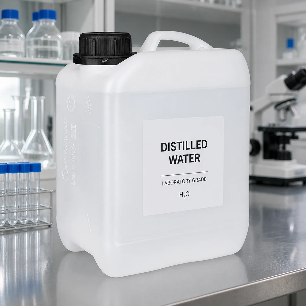 Kanister 2.5 Liter mit Schraubverschluss Originalitätsverschluss Transluzenter 2,5L Kunststoffbehälter mit Originalitätsverschluss für Laborgebrauch