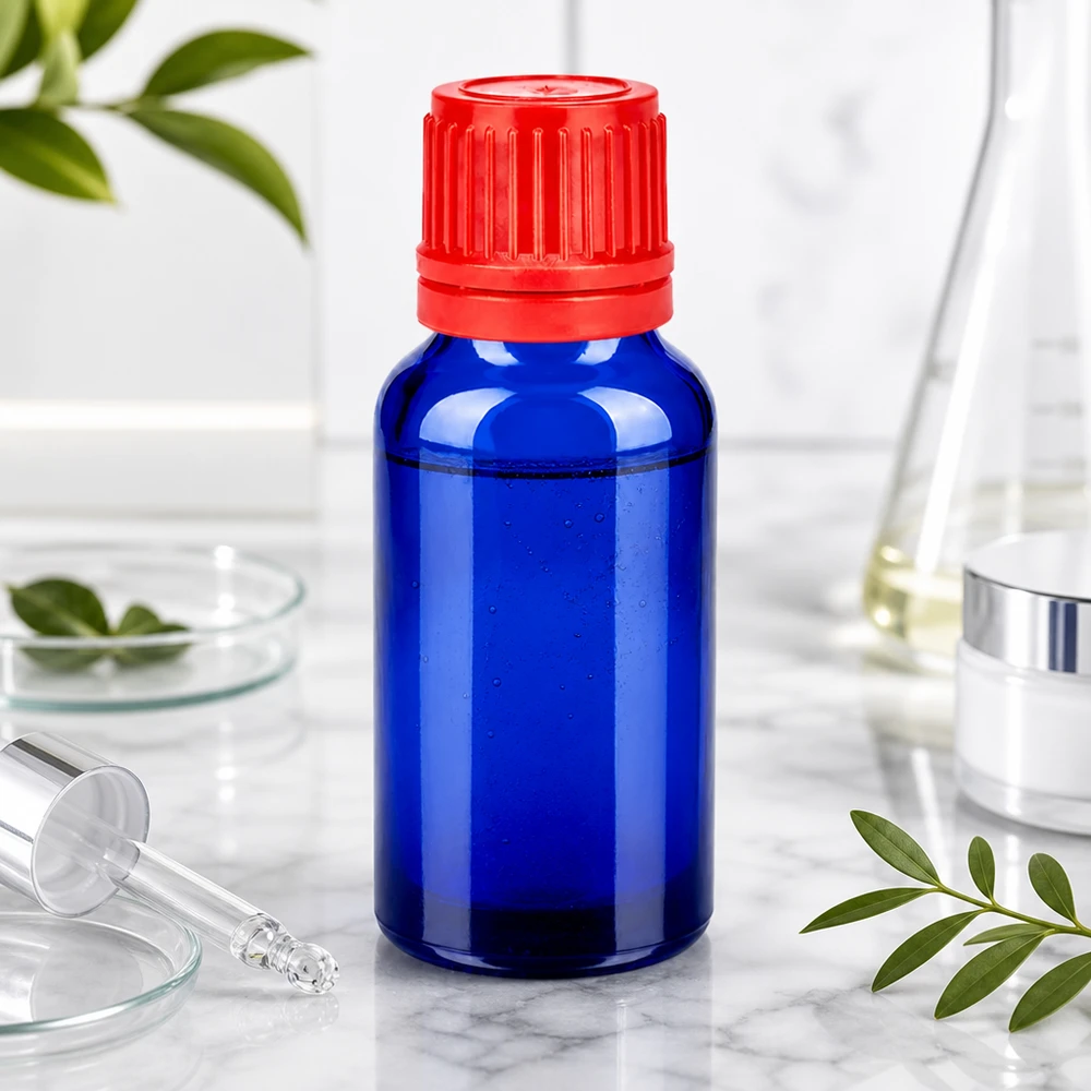 20ml SV-Flasche in Blau für sichere Lagerung von Essenzen und Konzentraten