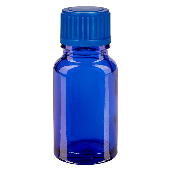10ml Flasche 11mm Schraubverschluss blau Standard BlueLine UT18/10