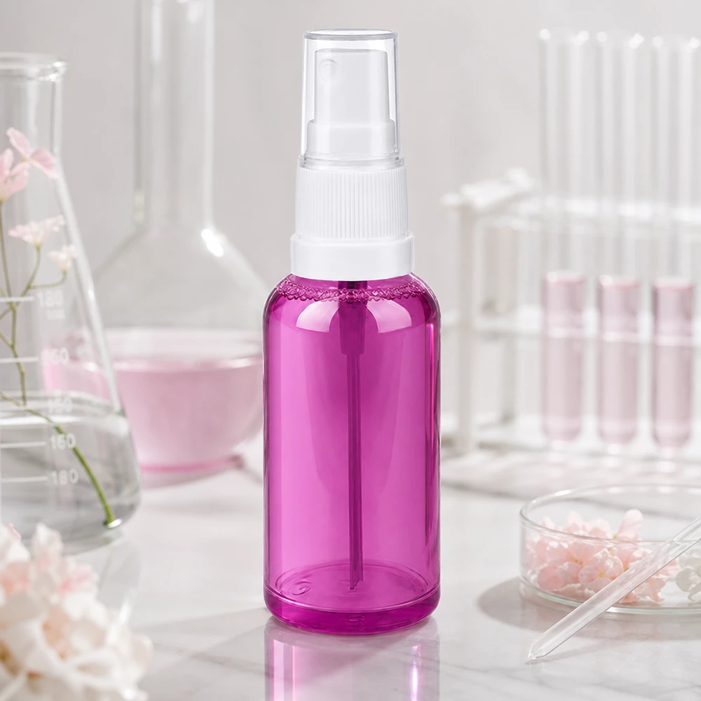 50ml Sprayflasche weiss/transparent Standard PurpleLine UT18/50 50ml PurpleLine Sprühflasche in lila durchsichtig ideal für Haarpflege und Styling