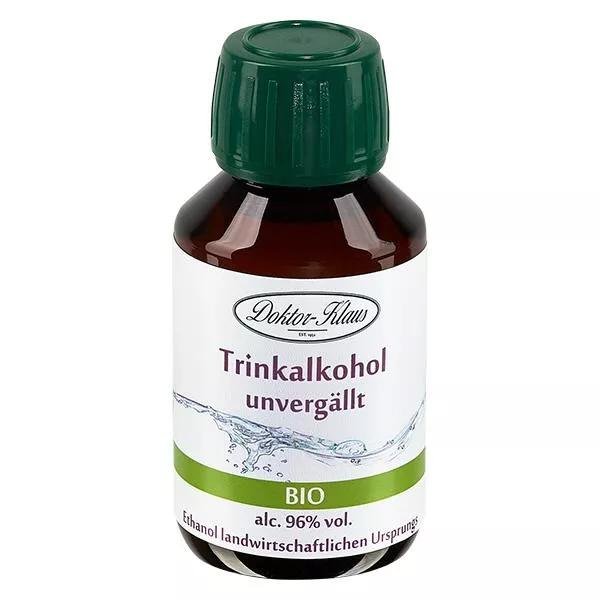 100ml Bio Weingeist (Trinkalkohol) 96% Doktor-Klaus 100ml Bio Weingeist (Trinkalkohol) 96% Doktor-Klaus