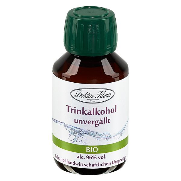 100ml Bio Weingeist (Trinkalkohol) 96% Doktor-Klaus