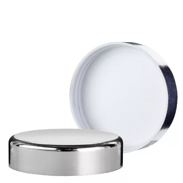 Schraubverschluss silber aus Duroplast, Gewinde 52mm ApoGlas® Schraubverschluss silber aus Duroplast, Gewinde 52mm ApoGlas®