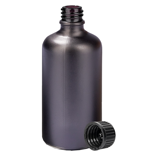 100ml Flasche 11mm Schraubverschluss schwarz Standard BlackLine UT18/100 100ml Flasche 11mm Schraubverschluss schwarz Standard BlackLine UT18/100
