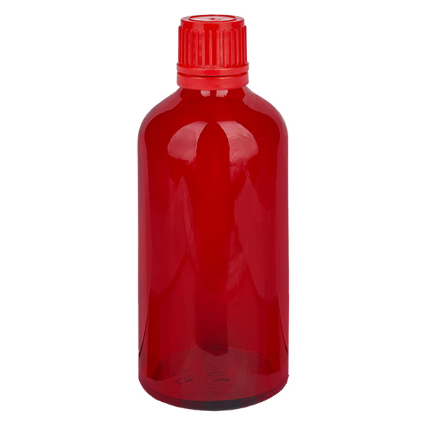 100ml Flasche 11mm Schraubverschluss rot Originalitätsverschluss RedLine UT18/100