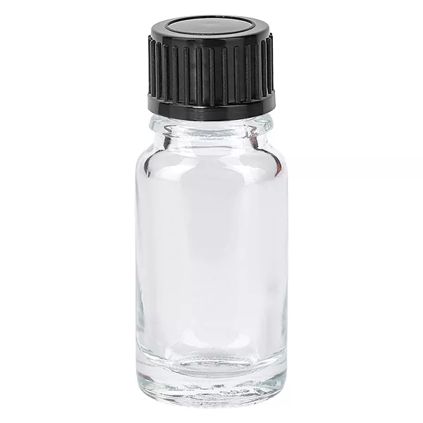 10ml Flasche 11mm Schraubverschluss schwarz Standard ClearLine UT18/10
