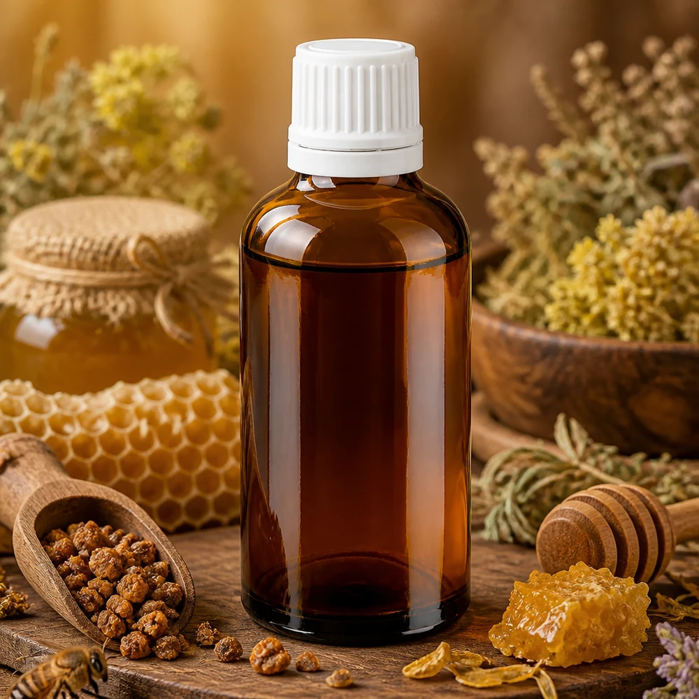 Apothekenflasche braun 50ml Schraubverschluss weiß Originalitätsverschluss 50ml Apothekerflasche Braunglas lichtgeschützt weißer Verschluss für Honigextrakte und Essenzen