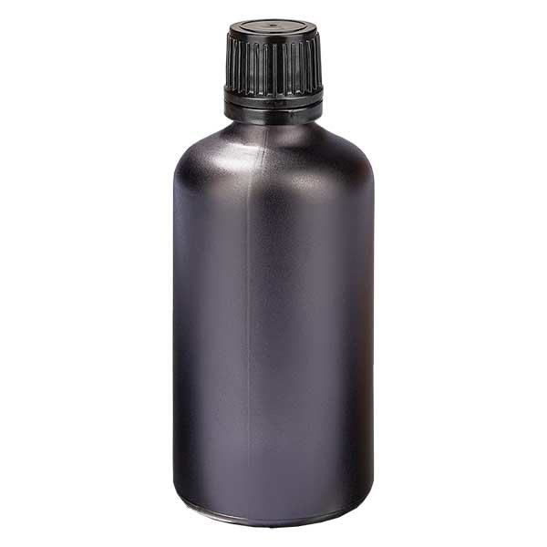 100ml Tropfflasche 1mm Originalitätsverschluss Black UT18/100 100ml Tropfflasche 1mm Originalitätsverschluss Black UT18/100