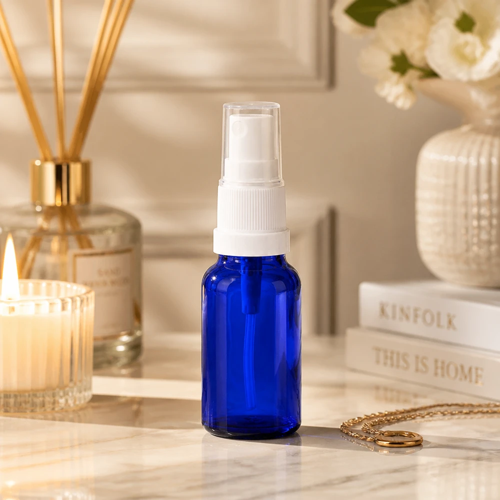 Vielseitige BlueLine Sprayflasche 10ml mit weißem Pumpmechanismus für gleichmäßige Verteilung