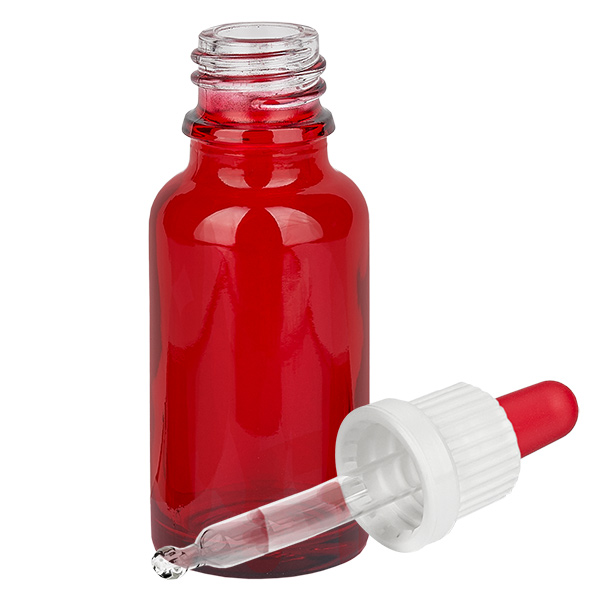 20ml Pipettenflasche weiß/rot Originalitätsverschluss RedLine UT18/20 20ml Pipettenflasche weiß/rot Originalitätsverschluss RedLine UT18/20