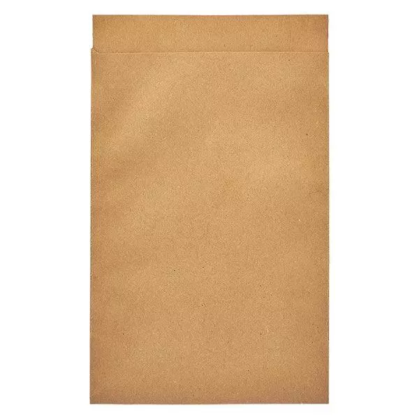 Flachbeutel braun (100er Pack) 75x102mm/50 g/m²