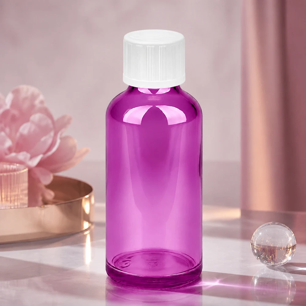 50ml Tropfflasche 1.2mm weiß Standard Kindersicher PurpleLine.UT18/50 Kompakte 50ml Tropfflasche in Purple mit 1.2mm Präzisionsdüse für punktgenau Anwendung