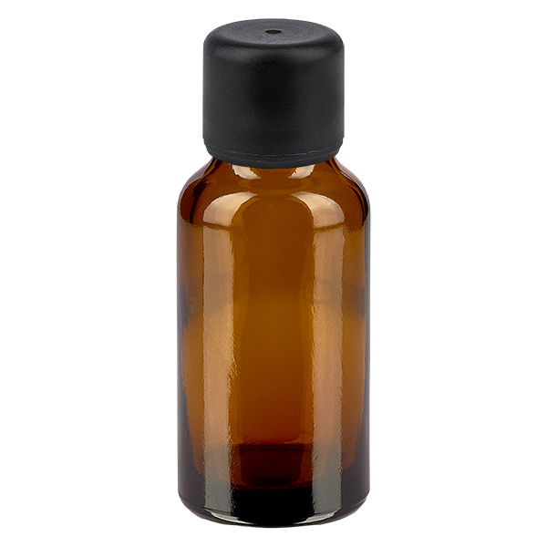 20ml Flasche 6mm Schraubverschluss schwarz Standard BrownLine UT18/20
