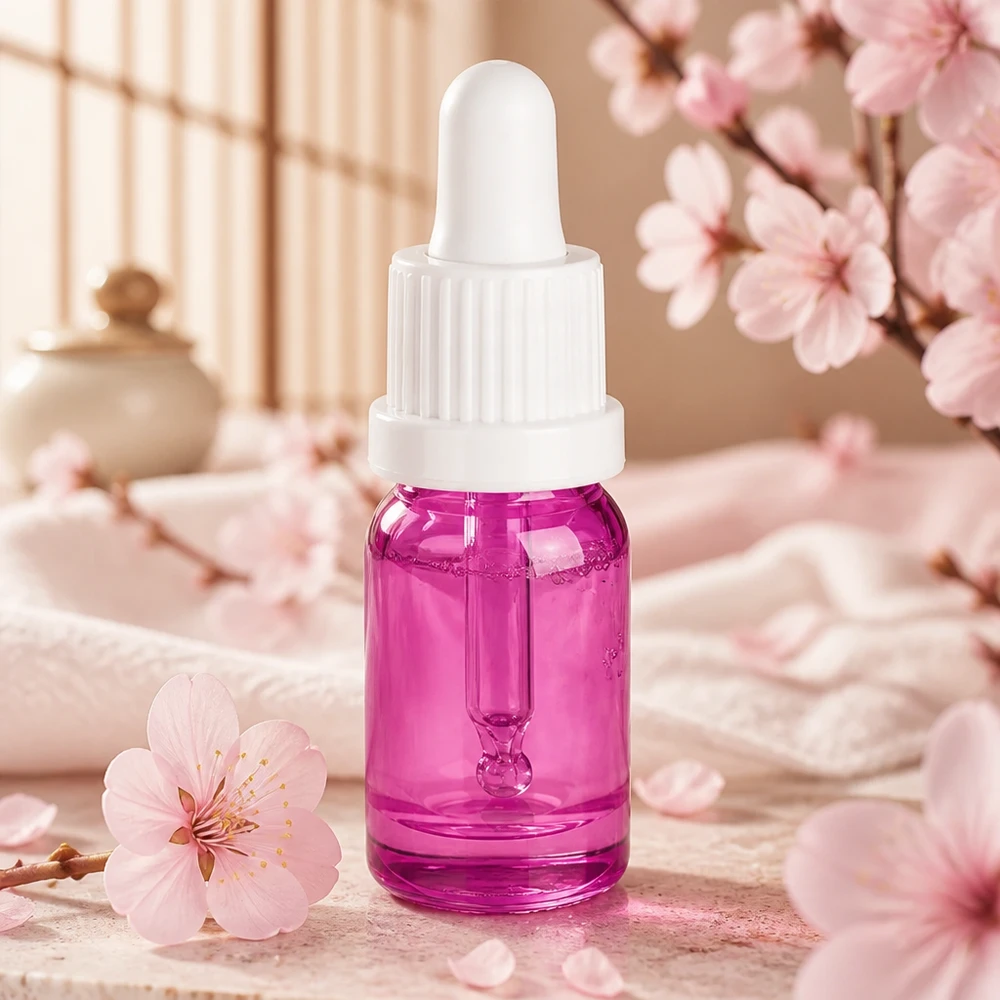 Handliche 5ml Dropper-Flasche UT18/5 aus hochwertigem Violettglas für Beauty-Produkte