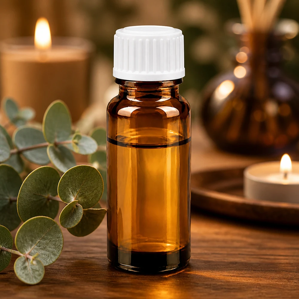 Kompakte 10ml Braunglas Tropfflasche mit weißem STD Verschluss für Naturkosmetik und Öle