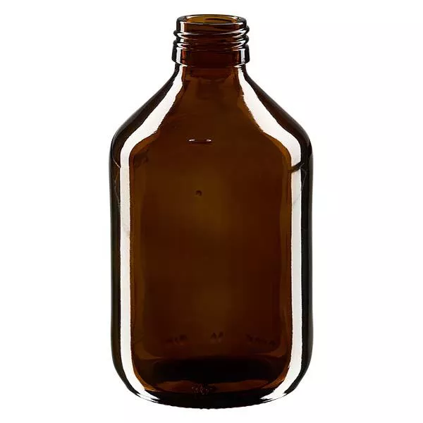 300ml Medizinflasche braun, ohne Verschluss PP28 ApoGlas 300ml Medizinflasche braun, ohne Verschluss PP28 ApoGlas