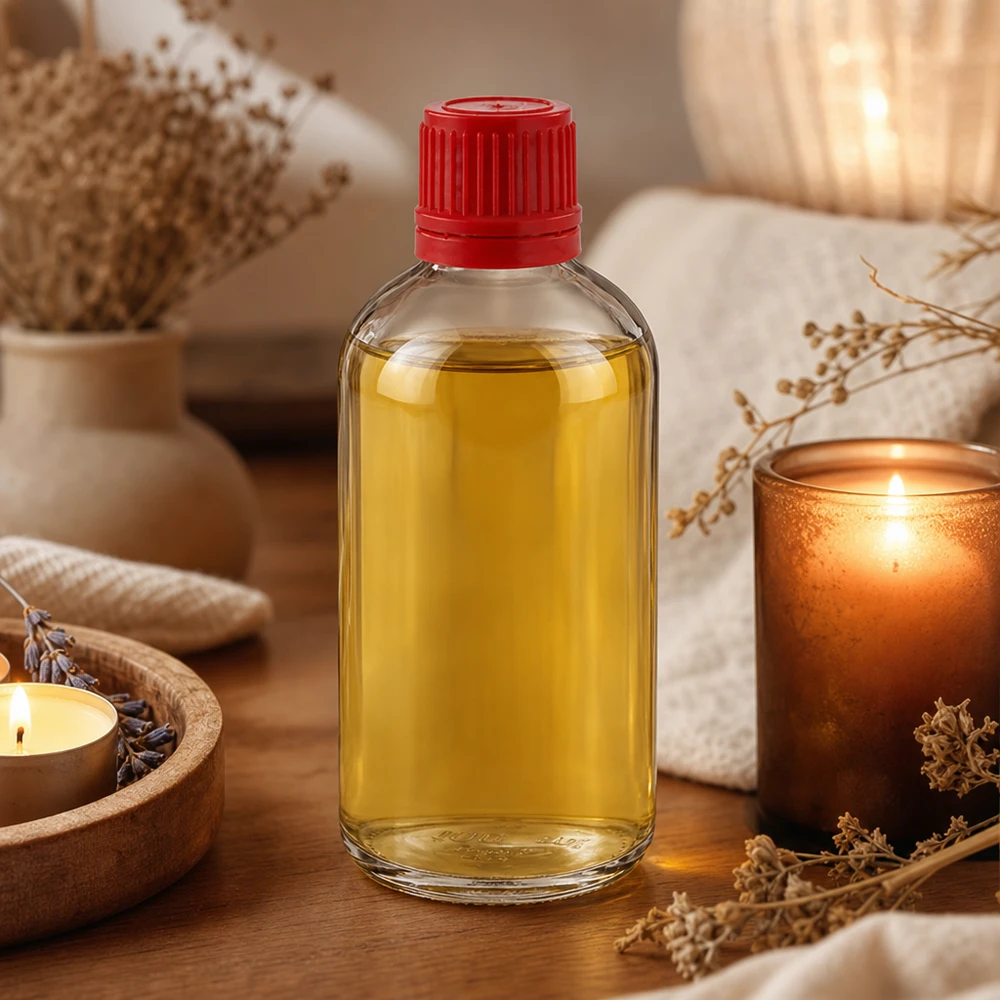 Klare UT18 Flasche 100ml roter Verschluss für Naturkosmetik Aromatherapie und Wellnessprodukte