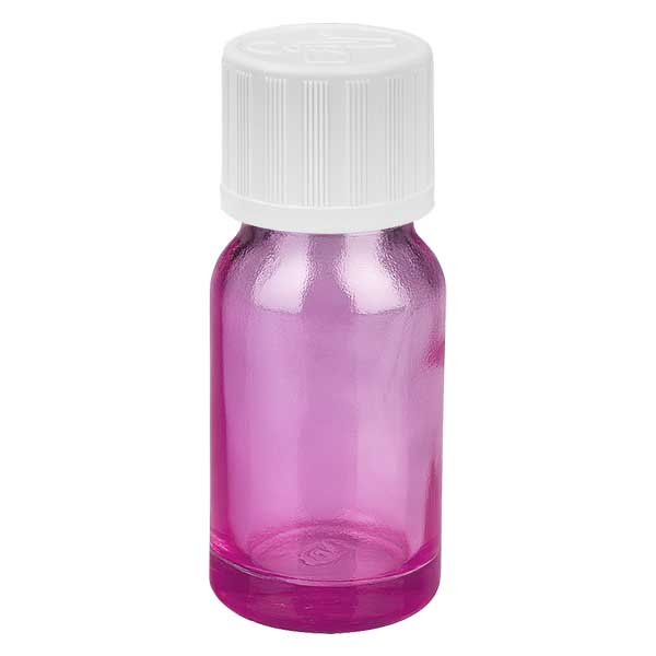 10ml Tropfflasche 1.2mm weiß Standard Kindersicher PurpleLine.UT18/10