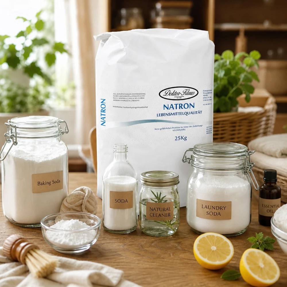 25kg Natron Großpackung mit reinem weißen Pulver für Wäschepflege und Geruchsneutralisierung