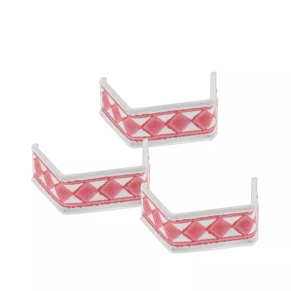 U-Clipbandverschluss rot/weiß (100er Pack) 33mm U-Clipbandverschluss rot/weiß (100er Pack) 33mm