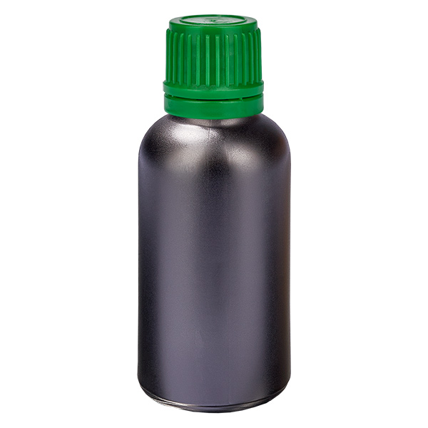 30ml Flasche 11mm Schraubverschluss grün Originalitätsverschluss BlackLine UT18/30 30ml Flasche 11mm Schraubverschluss grün Originalitätsverschluss BlackLine UT18/30