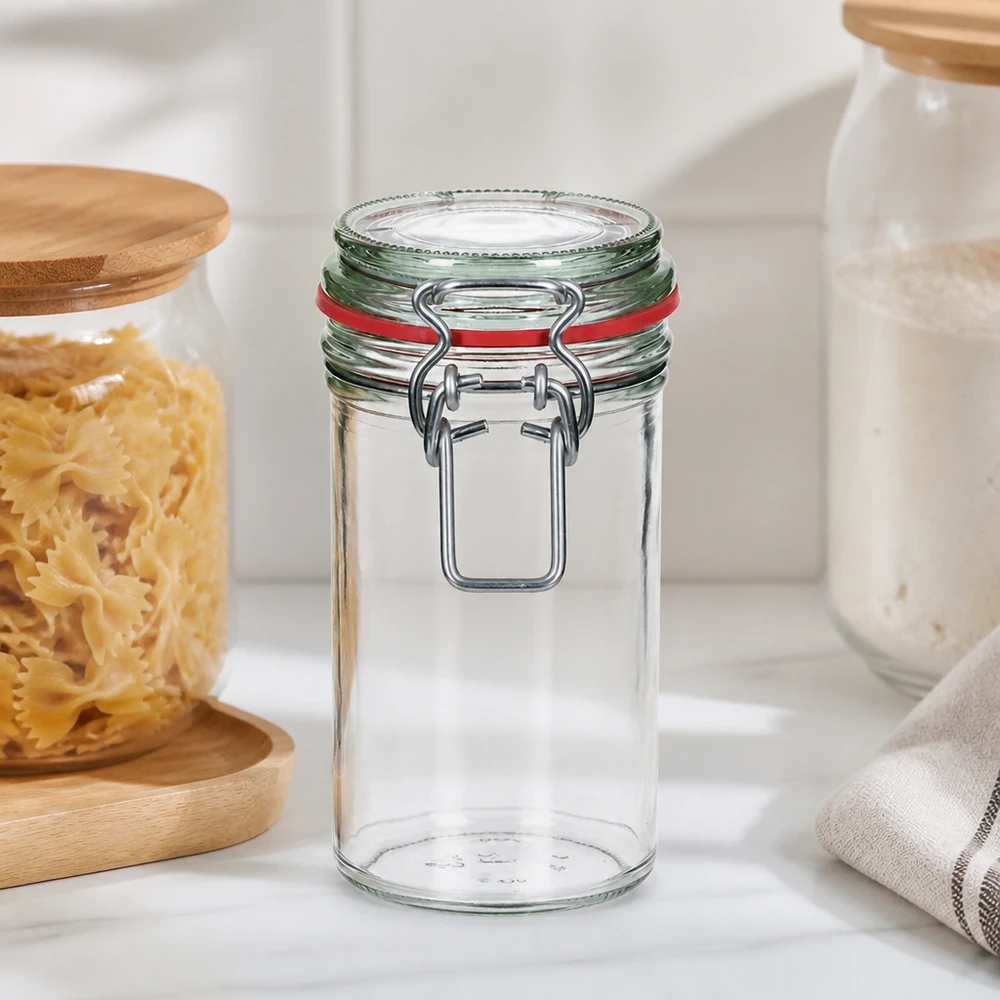 272ml Vorratsglas Typ G mit Bügelverschluss UN.. 272ml Vorratsglas mit Bügelverschluss für Küche - hochwertiges Einmachglas mit Gummidichtung zur Aufbewahrung