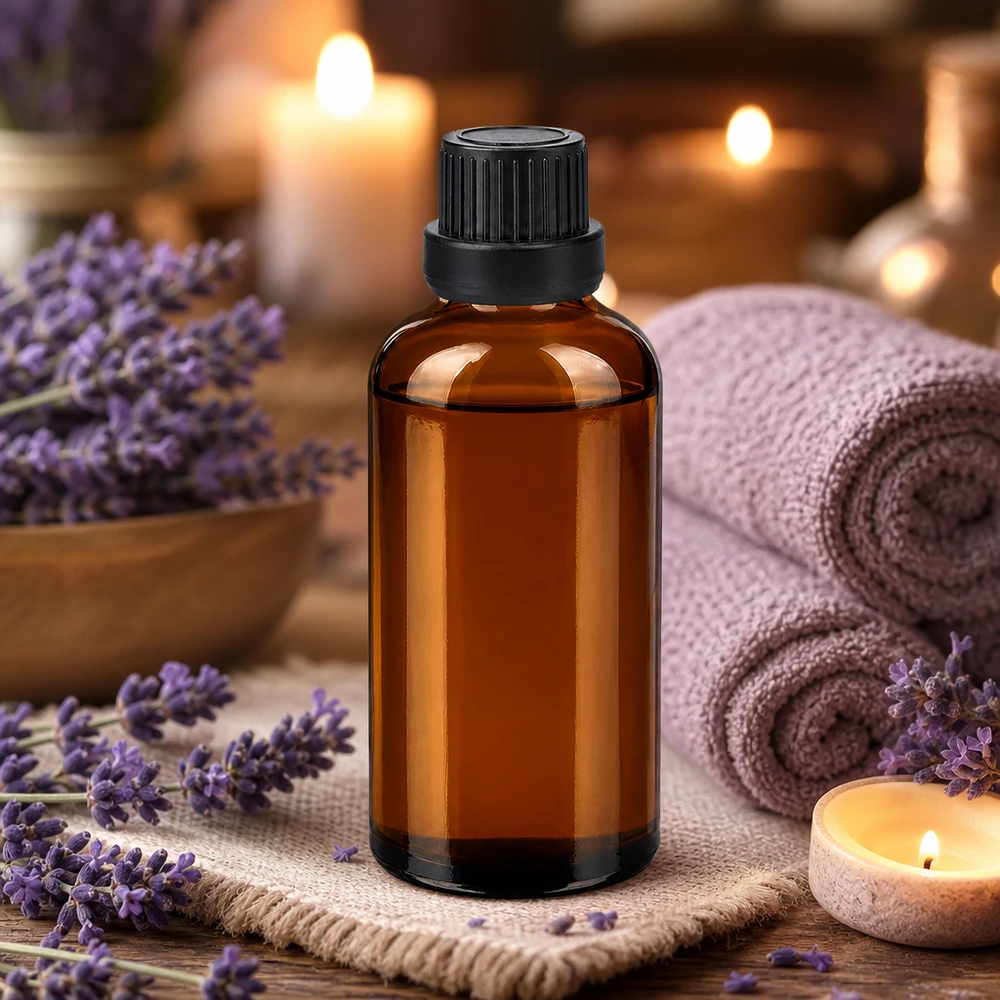 Vielseitige 50ml Glasflasche mit matter Oberfläche und ergonomischem Design für Homecare Produkte