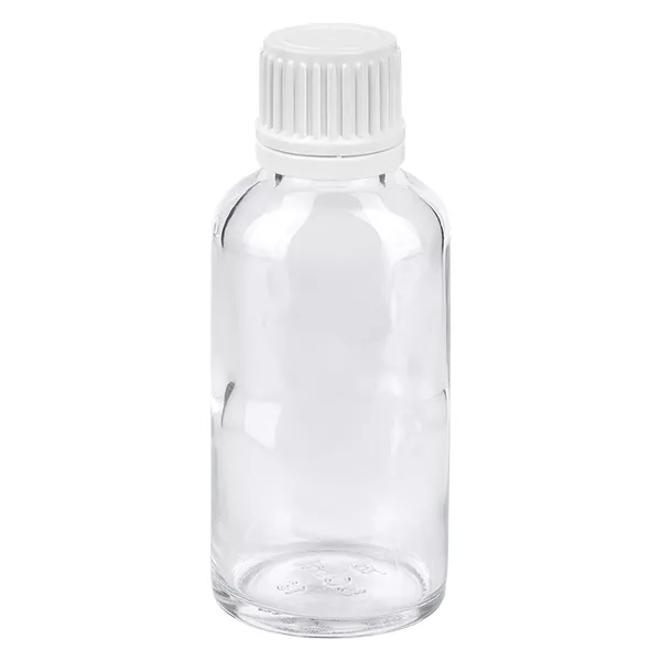 30ml Flasche 11mm Schraubverschluss weiß Originalitätsverschluss ClearLine UT18/30