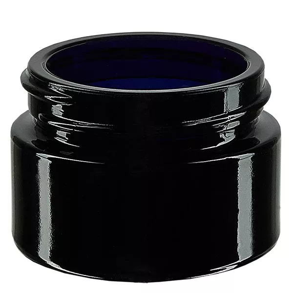 Kosmetikdose Violettglas 30ml, ohne Deckel Kosmetikdose Violettglas 30ml, ohne Deckel