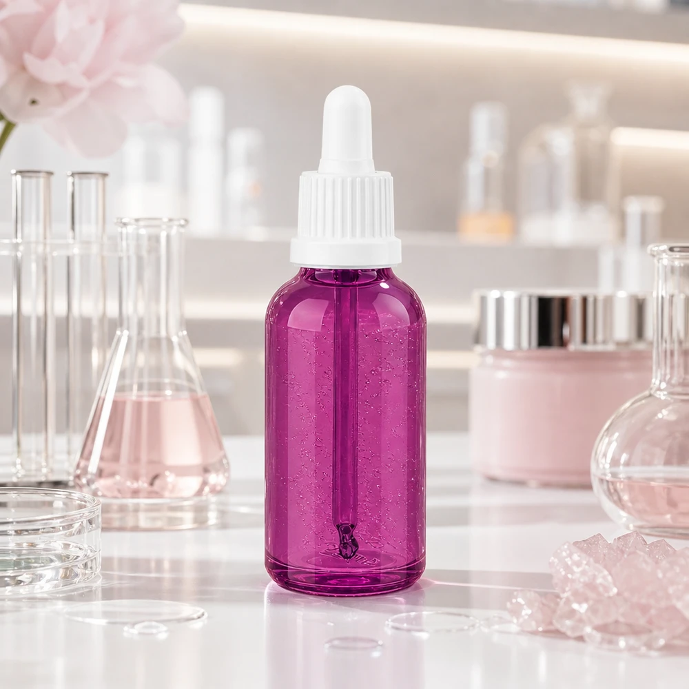 Hochwertige 30ml Tropferflasche in violett für professionelle Anwendungen und Mischungen