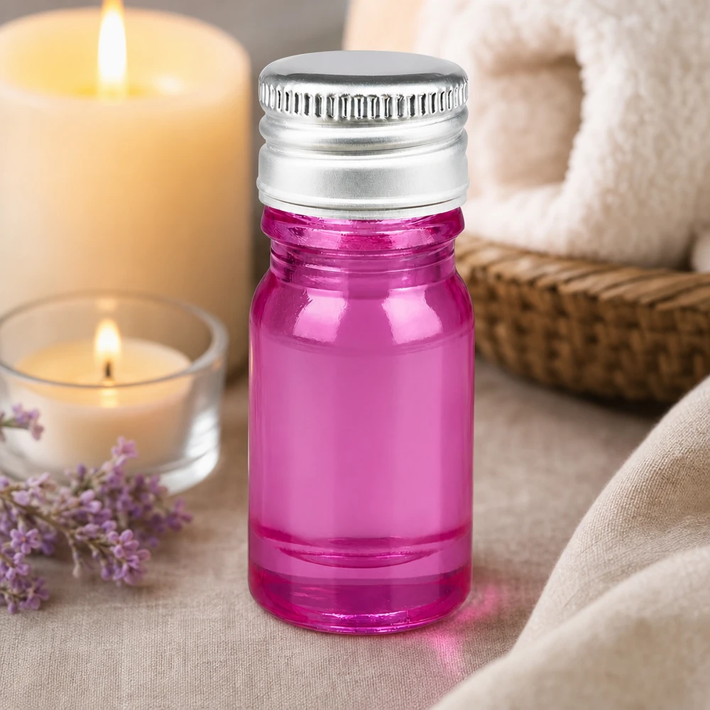 Stilvolle 5ml Flasche Purple mit robustem Metallgewinde für professionelle Anwendung
