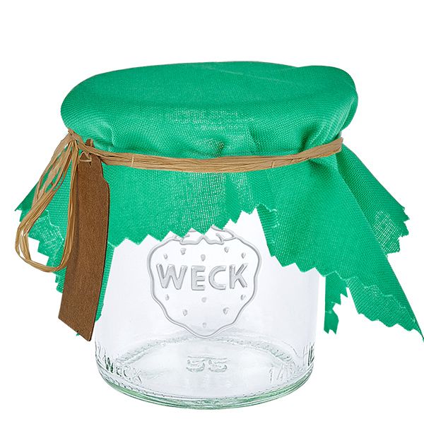 Stoff Schmuckdeckchen grün 15cm eckig